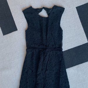 Urban Outfitters mini black dress open back